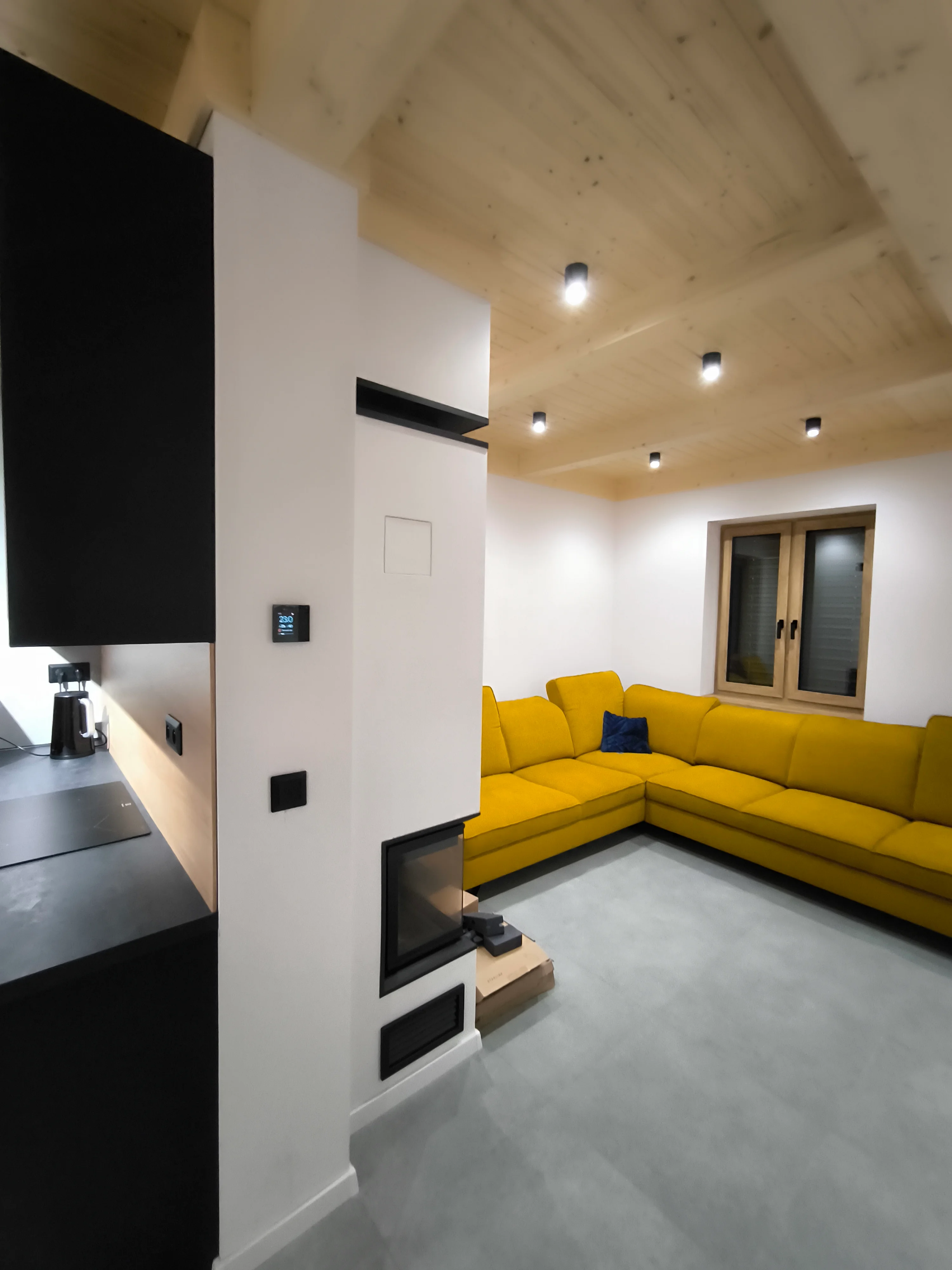 Kompletné elektro riešenie obývačky